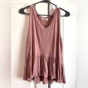 Pink babydoll tank top
